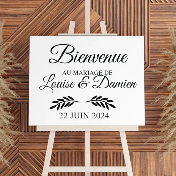 Panneau de Bienvenue Personnalisé