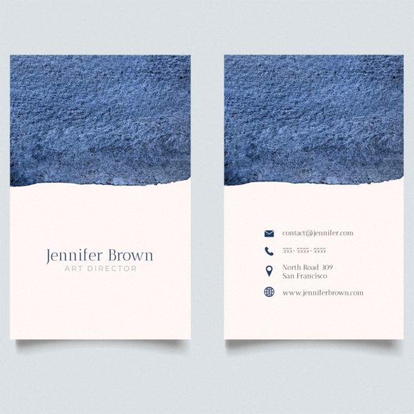 Cartes d'affaires Papier Texturé